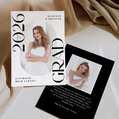 Moderne Klasse van 2025 Afstudeerder 2 Foto Afstud Aankondiging