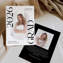 Moderne Klasse van 2025 Afstudeerder 2 Foto Afstud