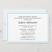 Moderne Klasse van 2025 Afstudeerder FOTO Graduati Kaart (Achterkant)