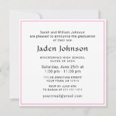 Moderne Klasse van 2025 Afstudeerder FOTO Graduati Kaart (Achterkant)