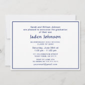 Moderne Klasse van 2025 Afstudeerder FOTO Graduati Kaart (Achterkant)