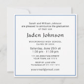 Moderne Klasse van 2025 Afstudeerder FOTO Graduati Kaart (Achterkant)