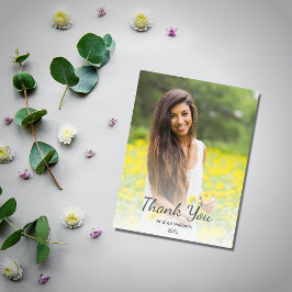 Moderne Klasse van 2025 Afstuderen bedankt Briefkaart