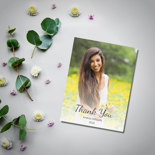 Moderne Klasse van 2025 Afstuderen bedankt Briefkaart