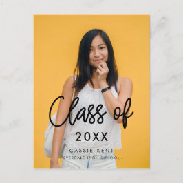 Moderne Klasse van 2025 afstuderen foto Briefkaart