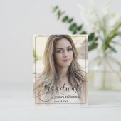 Moderne Klasse van 2025 Afstuderen Fotouitnodiging Informatiekaartje (Staand voorkant)