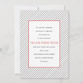 Moderne klasse van 2025 afstuderen zwart, rode fot aankondiging (Achterkant)