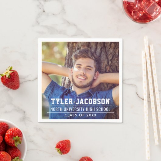 Moderne Klasse van 2025 Custom Afstuderen Foto Servet (Insitu)