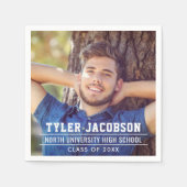 Moderne Klasse van 2025 Custom Afstuderen Foto Servet (Voorkant)
