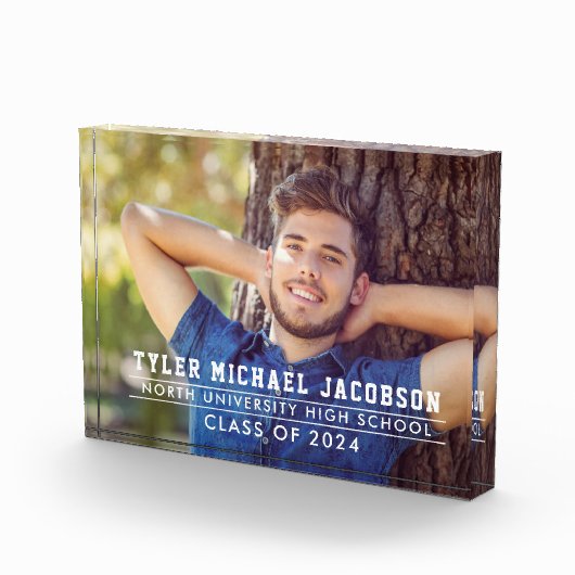 Moderne Klasse van 2025 Custom Afstuderen Fotoblokken (Rechts)