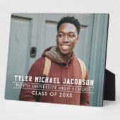 Moderne Klasse van 2025 Custom Afstuderen Fotoplaat (Zijkant)