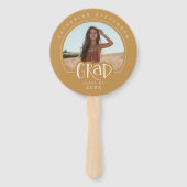 Moderne Klasse van 2025 Foto Afstudeerder Afstuder Handwaaier (Achterkant)