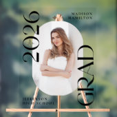 Moderne Klasse van 2025 Foto Afstuderen Welkom Acryl Bord (Neutraal)