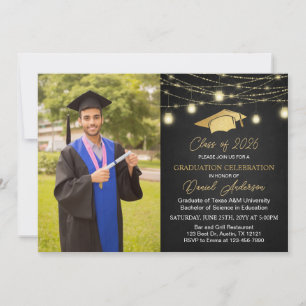 Moderne Klasse van 2025 Foto Graduation Party Kaart