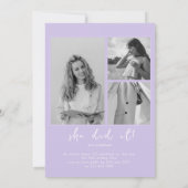 Moderne Klasse van 2025 Foto Minimal Afstuderen Kaart (Achterkant)