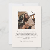 Moderne Klasse van 2025 Goud 2 Foto Afstuderen Aankondiging (Achterkant)