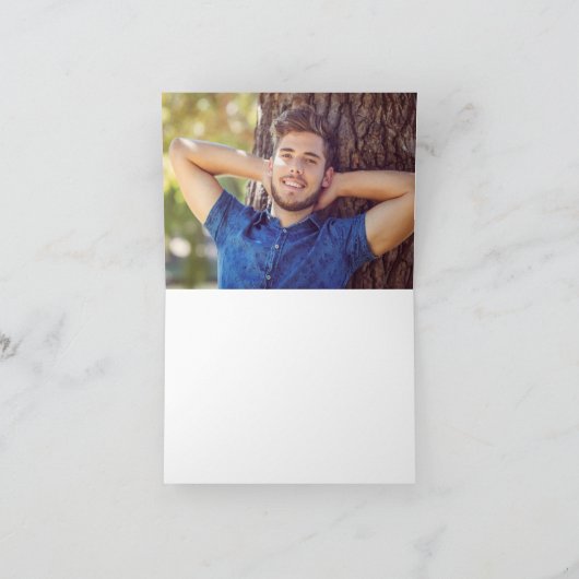 Moderne Klasse van 2025 Goud Custom Afstuderen Bedankkaart (Binnen)