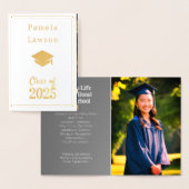 Moderne klasse van 2025 - goud folie kaarten (Display)