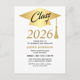 Moderne klasse van 2025 Graduation Party Invitatio Briefkaart