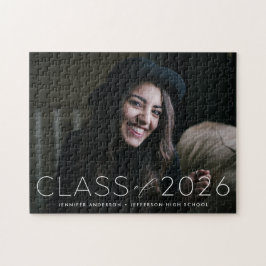 Moderne Klasse van 2025 Overlay Foto Afstuderen Legpuzzel