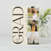 Moderne Klasse van 2025 Uitnodiging voor afstudeer (Staand voorkant)