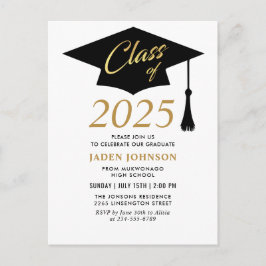 Moderne Klasse van 2025 Uitnodiging voor afstudeer