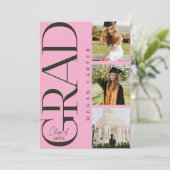 Moderne Klasse van 2025 Uitnodiging voor afstudeer (Staand voorkant)