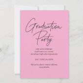 Moderne Klasse van 2025 Uitnodiging voor afstudeer (Achterkant)