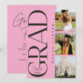 Moderne Klasse van 2025 Uitnodiging voor afstudeer (Voorkant / Achterkant)