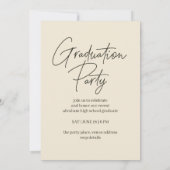 Moderne Klasse van 2025 Uitnodiging voor afstudeer (Achterkant)