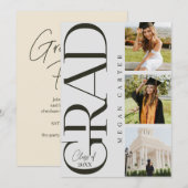 Moderne Klasse van 2025 Uitnodiging voor afstudeer (Voorkant / Achterkant)