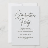 Moderne Klasse van 2025 Uitnodiging voor afstudeer (Achterkant)