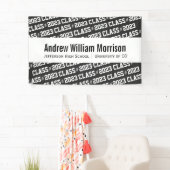 Moderne klasse van 20XX Afstuderen Aangepaste kleu Spandoek (Insitu)