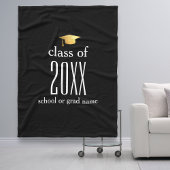 Moderne klasse van 20XX Graduation Cap Custom Colo Fleece Deken