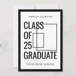 Moderne Klasse van 25 Afstudeerder Foto's Open Hui Kaart