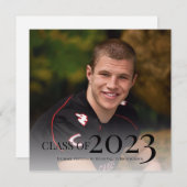 Moderne klasse van de Foto Graduation Party van 20 Kaart (Voorkant / Achterkant)