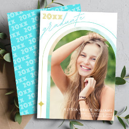 Moderne klasse van de middelbare school Afstuderen Aankondiging