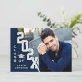 Moderne klasse van de PHOTO-graduatiepartij voor A Kaart (Staand voorkant)