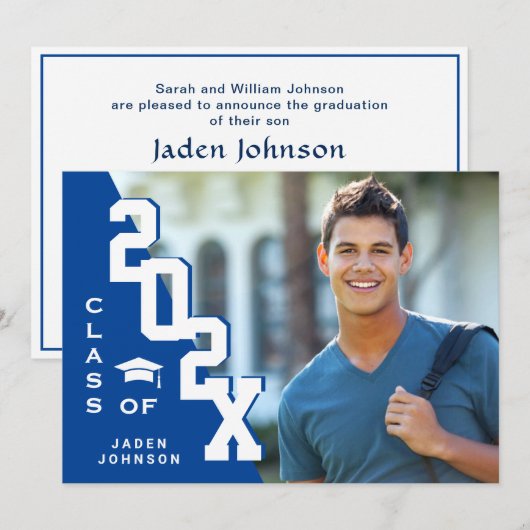 Moderne klasse van de PHOTO-graduatiepartij voor A Kaart (Voorkant / Achterkant)