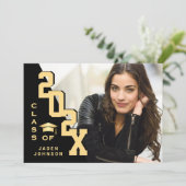 Moderne klasse van de PHOTO-graduatiepartij voor A Kaart (Staand voorkant)