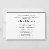 Moderne klasse van de PHOTO-graduatiepartij voor A Kaart (Achterkant)