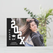 Moderne klasse van de PHOTO-graduatiepartij voor A Kaart (Staand voorkant)