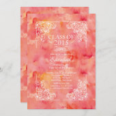 Moderne klasse van de uitnodiging van de Graduatio (Voorkant / Achterkant)