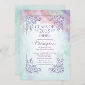 Moderne klasse van de uitnodiging van de Graduatio (Voorkant / Achterkant)