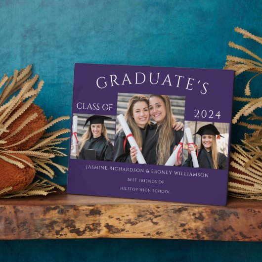 Moderne klasse van fotocollage paarse fotoplaat (Zijkant)