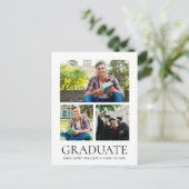 Moderne Klasse van Handgeschreven High School Afst Uitnodiging Briefkaart (Staand voorkant)