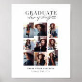 Moderne klasse van multi-foto afstuderen poster (Voorkant)