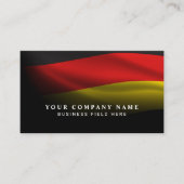 Moderne klassende Duitse nationale vlag met QR-cod Visitekaartje (Voorkant)