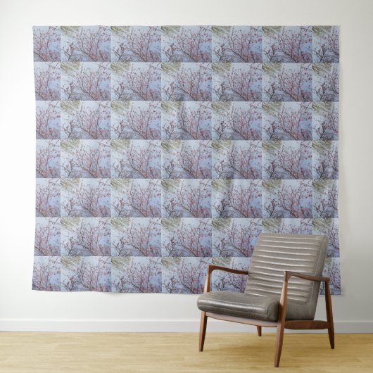 Moderne Klassiek Bloemmotief Wandkleed (In Situ (horizontaal))