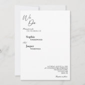 Moderne Klassiek we trekken ons huwelijk aan Kaart (Voorkant)